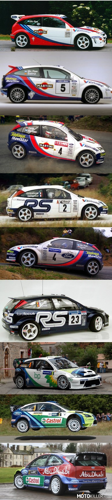 Ewolucja Forda Focusa WRC
