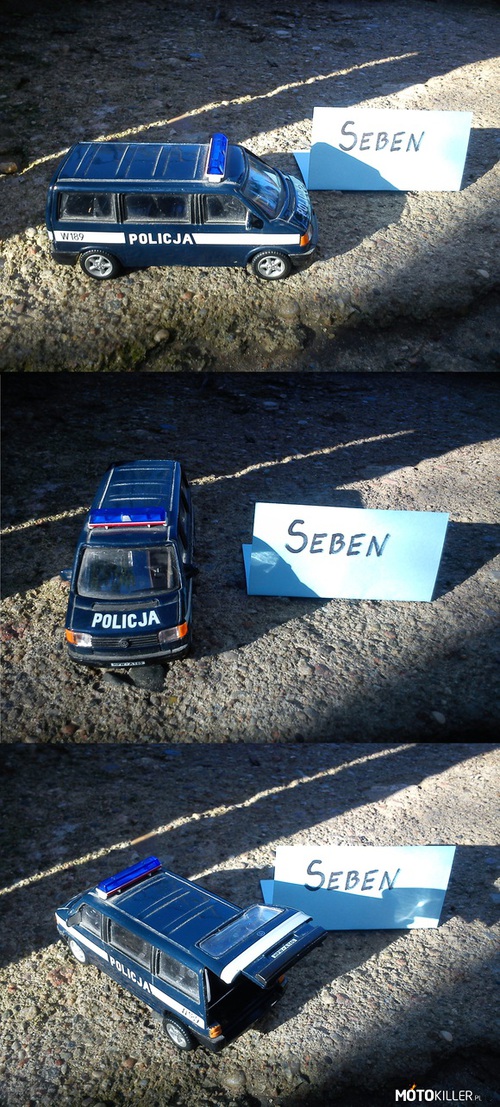 Modelarstwo: Policja Volkswagen Transporter