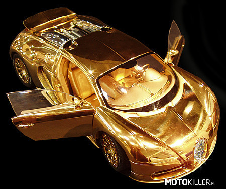 Złoty Bugatti Veyron wysadzany diamentami za ponad 10 milionów złotych