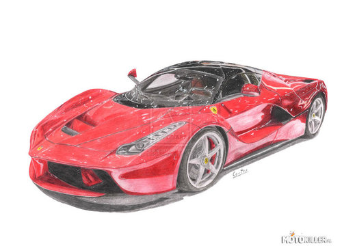 Ferrari LaFerrari - rysunek