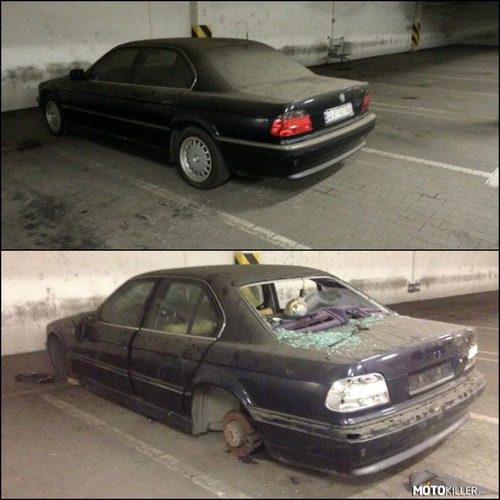 Opuszczone BMW 7 E38