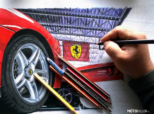 Schemeck rysuje garaż Ferrari
