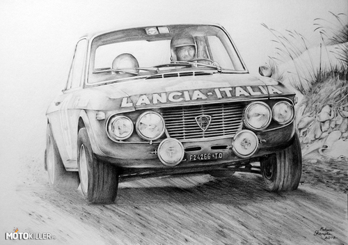 Rysunek - Lancia Fulvia HF Rally