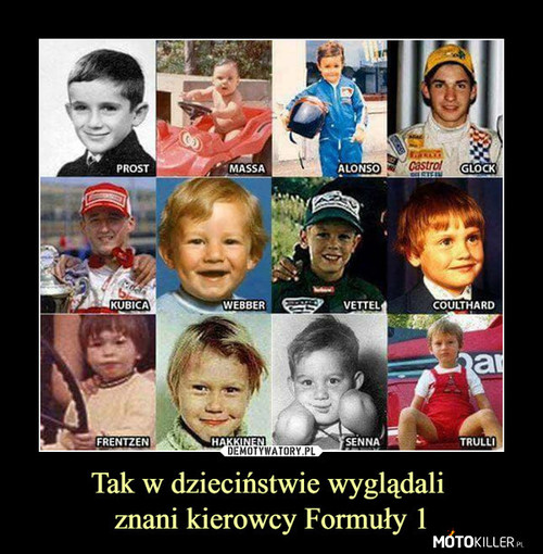 Kierowcy F1 za młodu