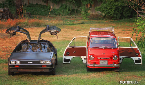 1991 DeLorean & 1970 Subaru 360 Sambar Van