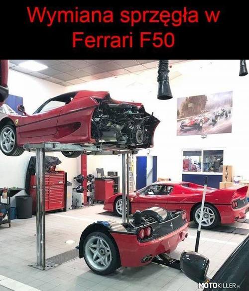 Tak wygląda wymiana sprzęgła w Ferrari