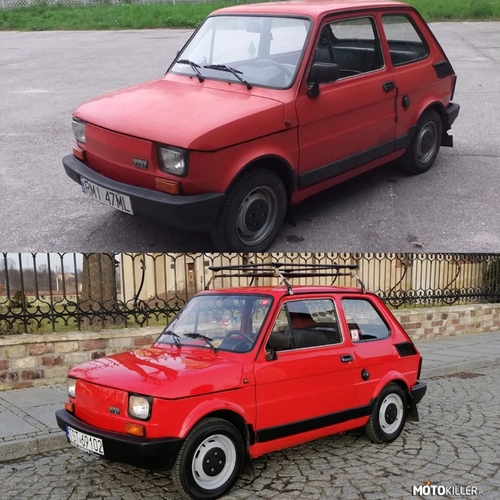 Fiat 126p przed / i po renowacji